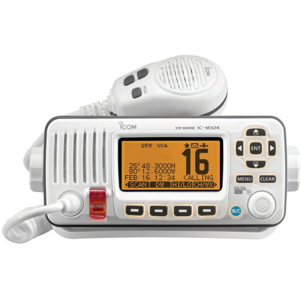 Icom IC-M324 02 Fixed Mount VHF Marine Transceiver - Super White