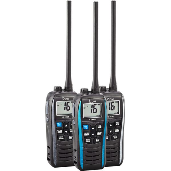 Icom M25 Float and Flash VHF Radios