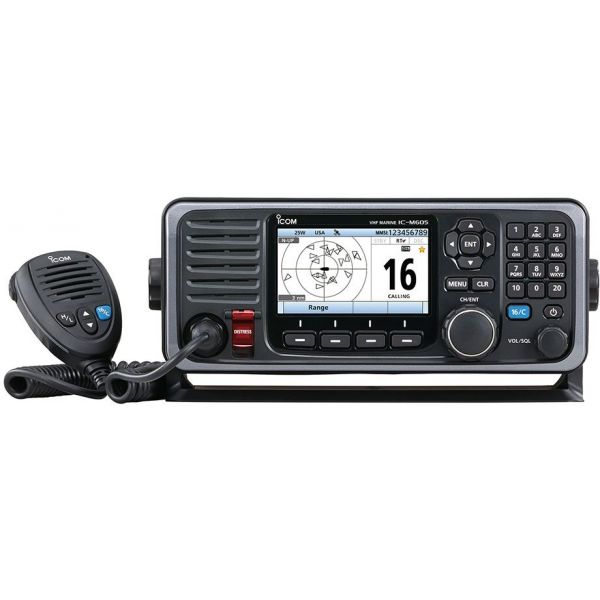 Icom M605 Fixed Mount 25W VHF w/ Color Display - Without AIS Receiver