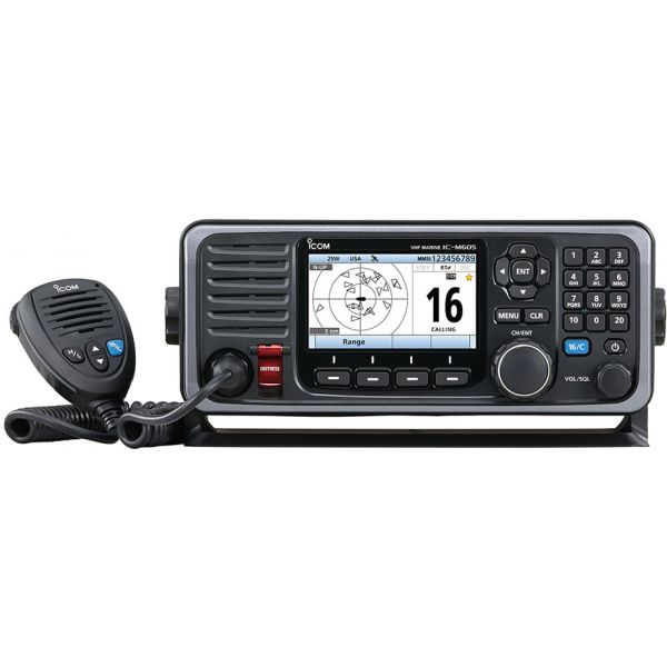 Icom M605 Fixed Mount 25W VHF w/ Color Display - With AIS Receiver