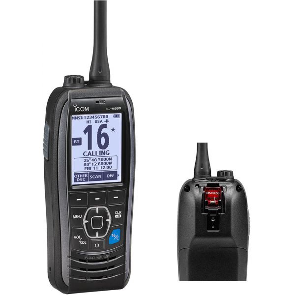 Icom M93D Handheld VHF Marine Transceiver w/ GPS & DSC Built-In