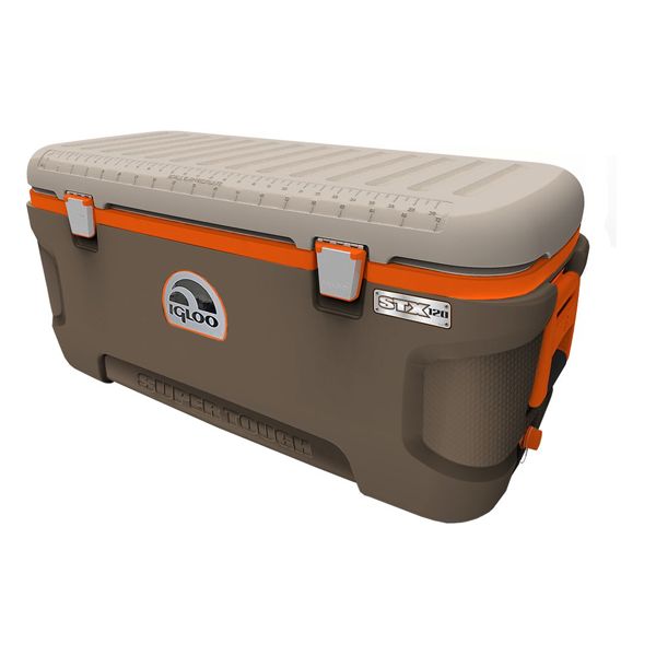 Igloo Super Tough STX Sportsman 120 Quart Cooler - Brown/Tan/Orange