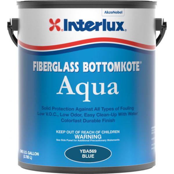 Interlux Fiberglass Bottomkote Aqua ? Waterbased - Blue