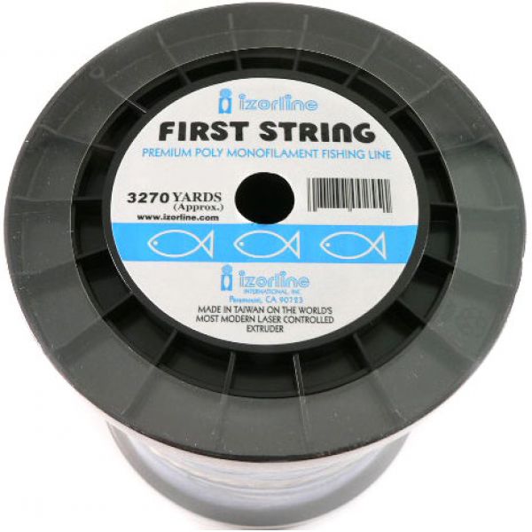 Izorline 002520 First String Heavy-Duty Mono Line - 20lb - Blue - 1kg Bulk Spool