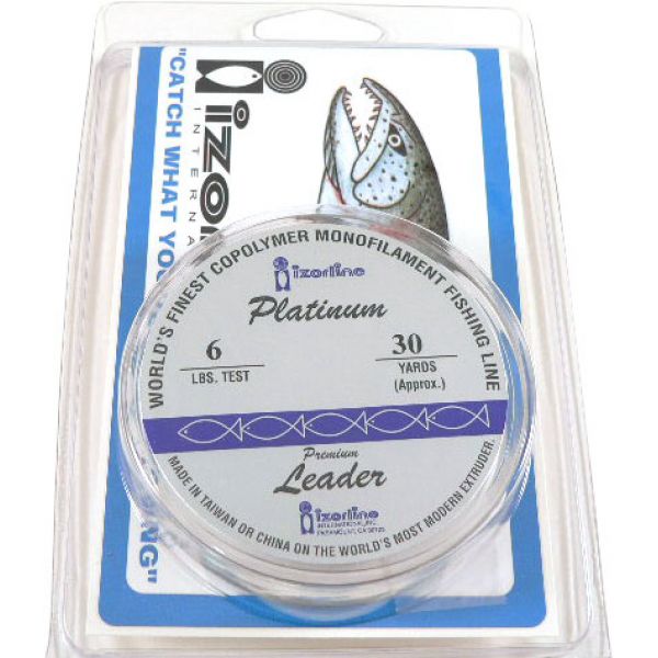 Izorline 023068 Green Platinum Mono Leader - 6lb - 30yd Spool