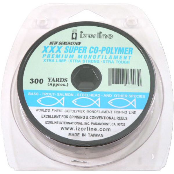 Izorline 064023 'XXX' Super Co-Polymer Mono Line - 6lb - Smoke - 300yd Spool