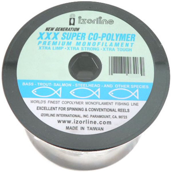 Izorline 064467 'XXX' Super Co-Polymer Mono Line - 8lb - Smoke - 1lb Spool