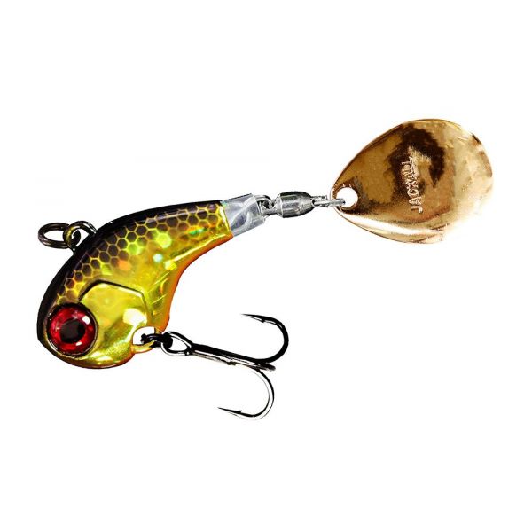 Jackall Deracoup Tail Spin Jig - 1/2oz - HL Gold Black