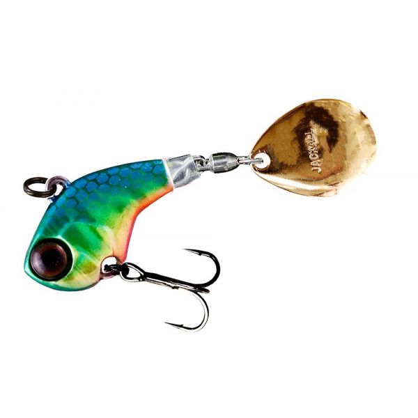 Jackall Deracoup Tail Spin Jig - 1/2oz - HL Lime Gold