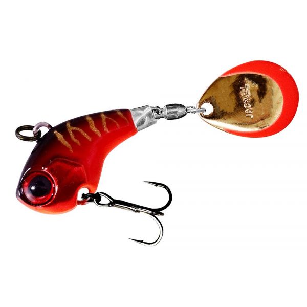 Jackall Deracoup Tail Spin Jig - 1/2oz - HL Red Tiger