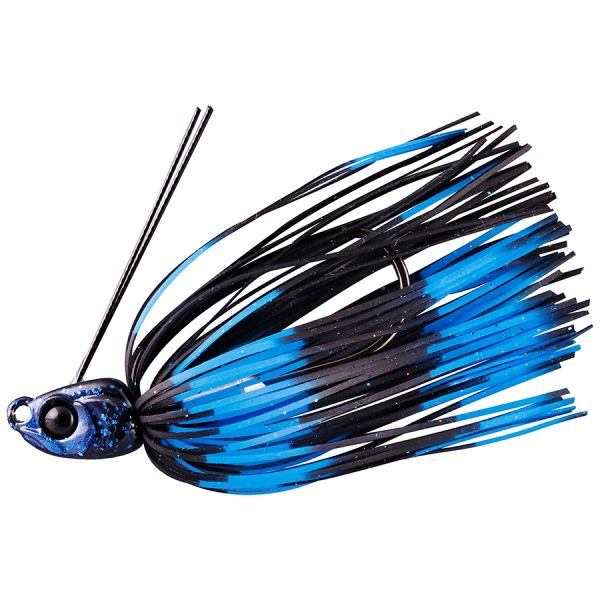 Jackall B Crawl Swim Jig - 1/4oz - Black Blue Stripe