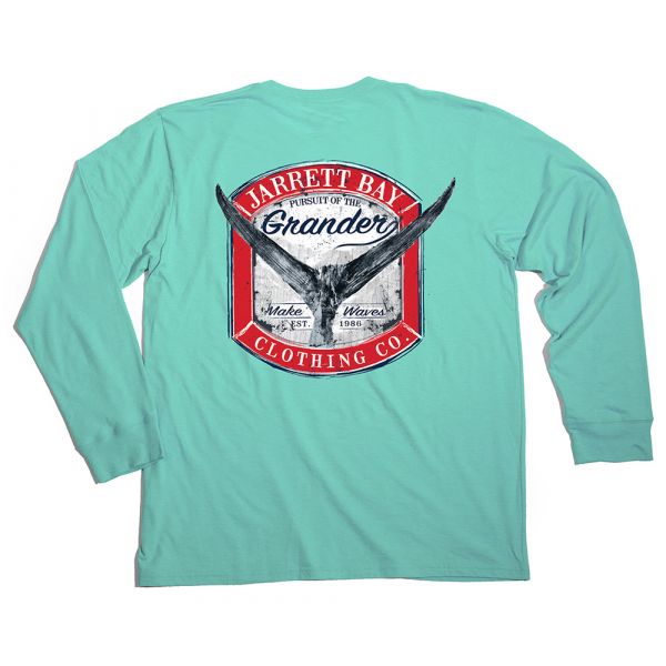 Jarrett Bay Grander Harkers Island LS Shirt - Beach Glass 3XL