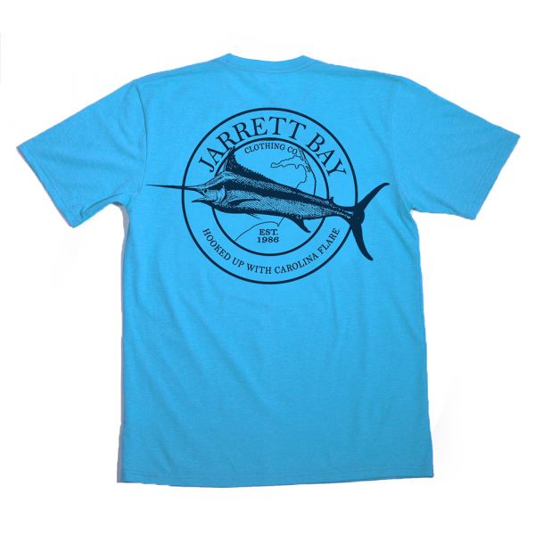 Jarrett Bay Marlin Bogue Sound SS T-Shirt - Inlet Blue 3XL