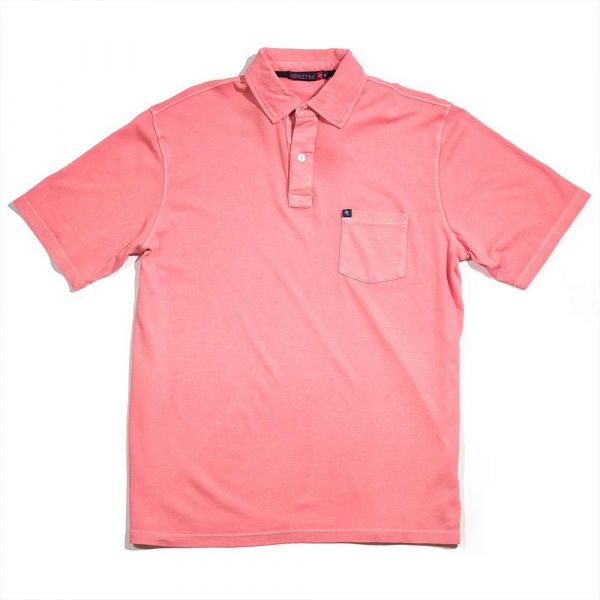 Jarrett Bay Newport Short Sleeve Polo Shirt - Red Fish - Medium