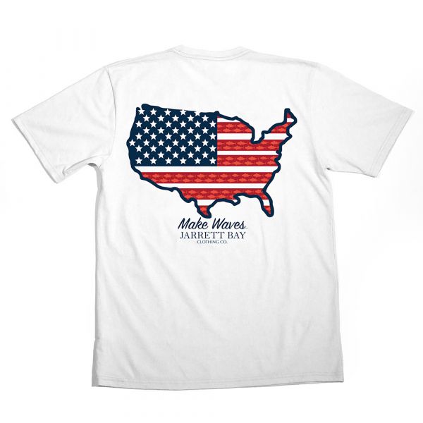 Jarrett Bay US Map Bogue Sound SS T-Shirts