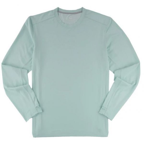 JB Langley Cove Long Sleeve Performance Shirt - Light Teal - 3XL