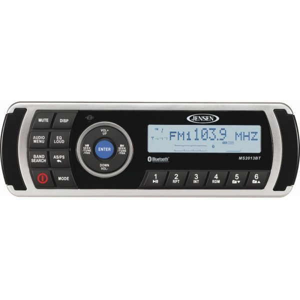 Jensen MS2013BTR AM/FM/USB/iPod Bluetooth Waterproof Marine Stereo