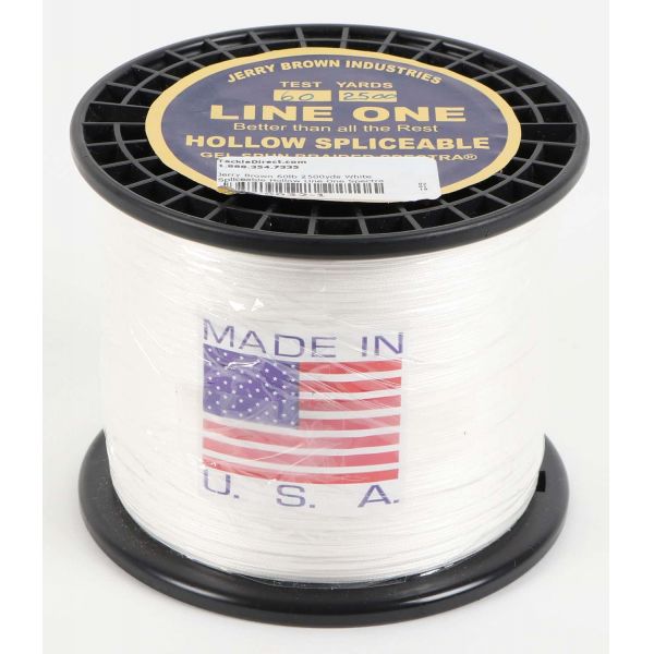 Jerry Brown Line One Hollow Core Spectra Braid 2500yds 60lb White