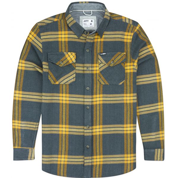 Jetty Arbor Heavy Flannel Shirt - Iron - Large