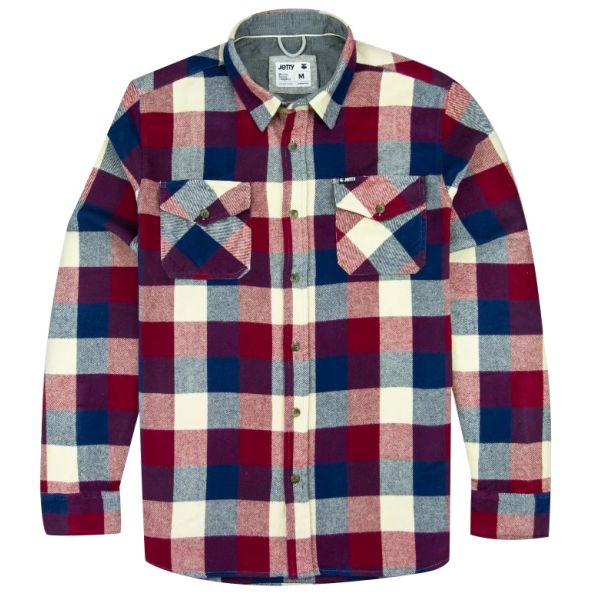 Jetty Arbor Heavy Flannel Shirt - Red - 2X-Large