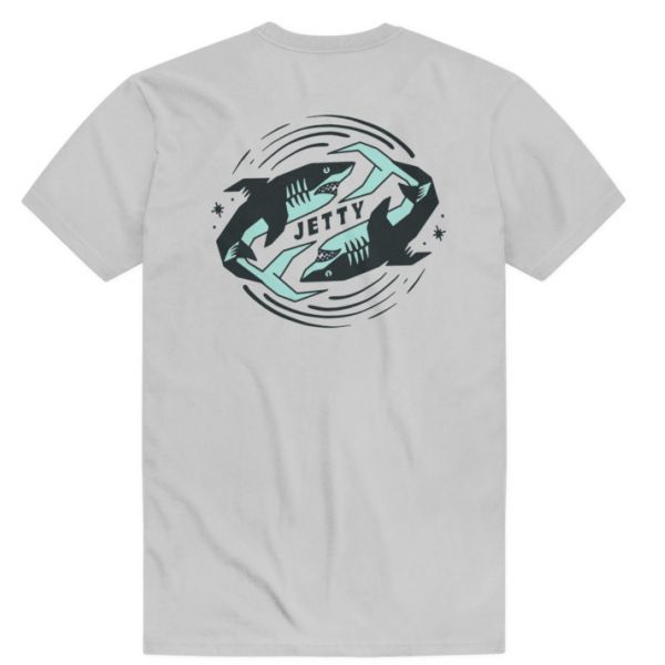 Jetty Backflip Short Sleeve T-Shirt - Silver - 2X-Large