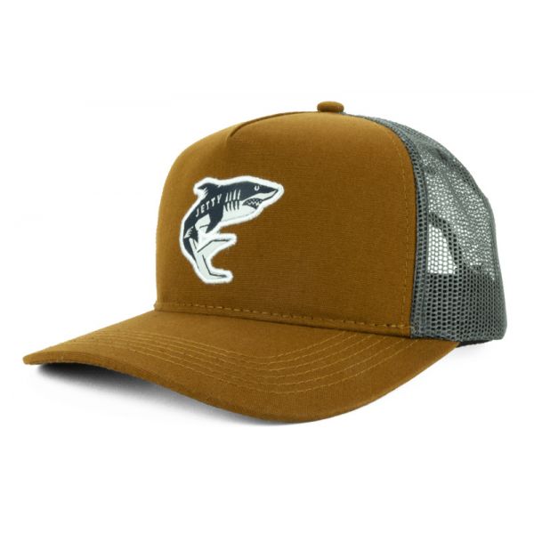 Jetty Blacktip Trucker Hat - Brown