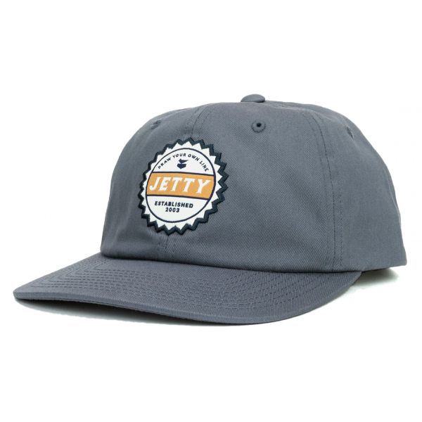 Jetty Bottlecap Snapback Hat - Grey