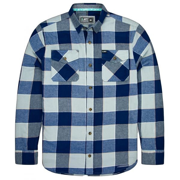 Jetty Breaker Flannel Shirt - Light Blue - 2X-Large