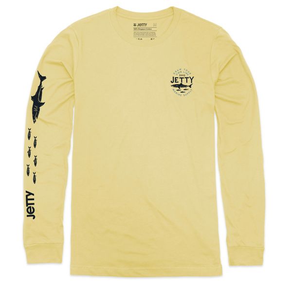 Jetty Chomped UV Solar Long Sleeve Shirt - Yellow - 2XL