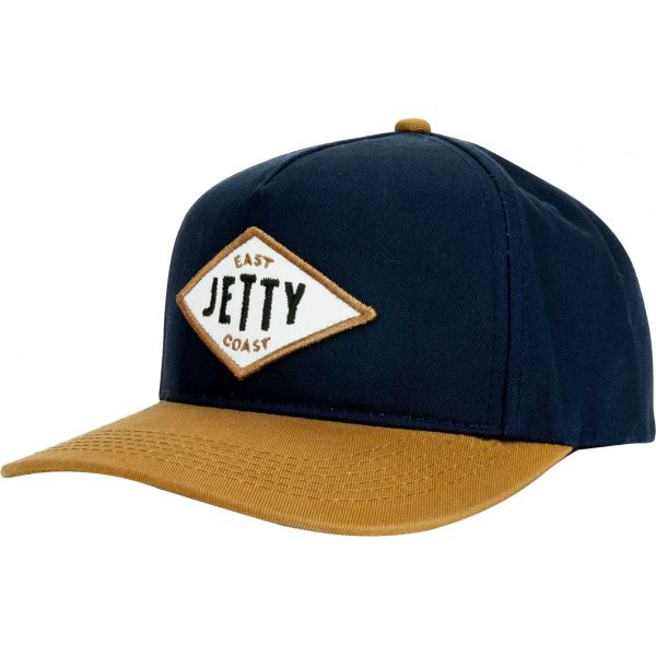 Jetty East Diamond Snapback Hat - Navy