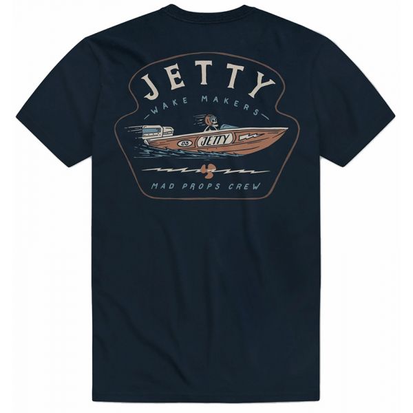 Jetty Garvey Short Sleeve T-Shirt - Navy - 2X-Large