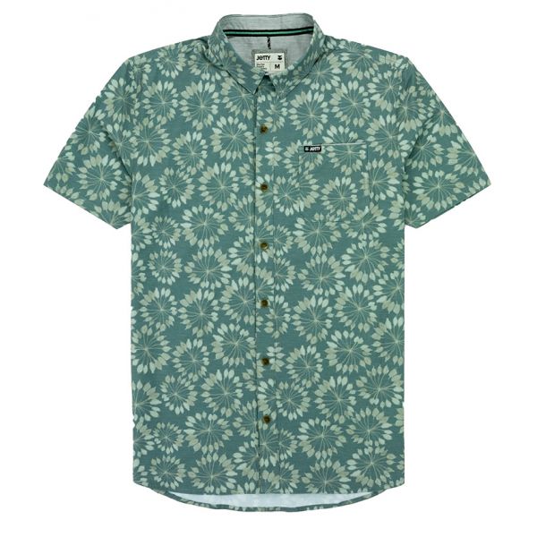 Jetty Garwood Woven Shirt - Sage - Large