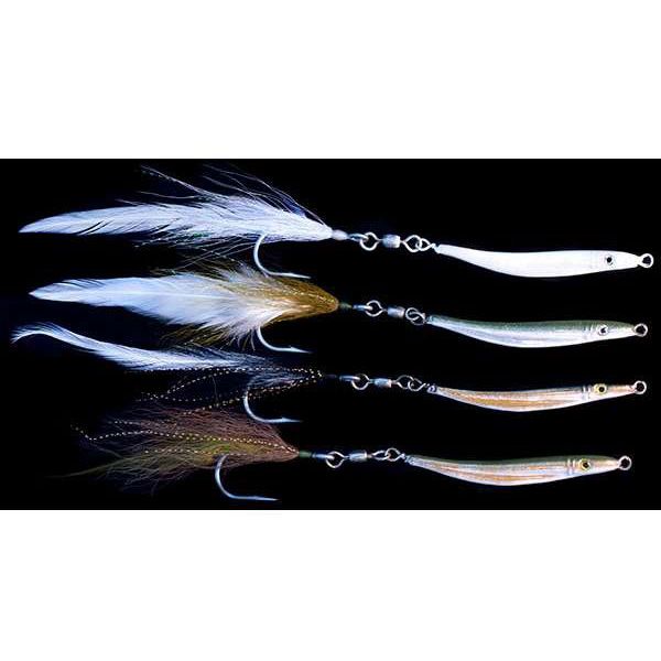 Jetty Ghost 1oz Keeled Sand Eel Lures #1 Hook White