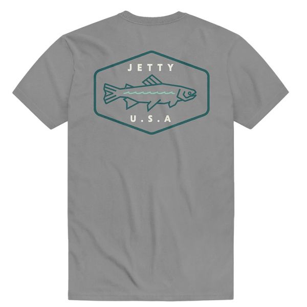 Jetty Gillwave Short Sleeve T-Shirt - Grey - 2X-Large