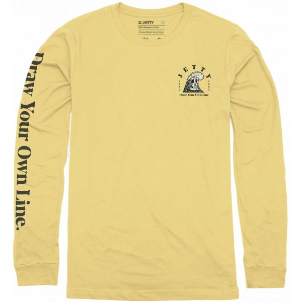 Jetty Grim Ripper Long Sleeve T-Shirt - Yellow - 2X-Large