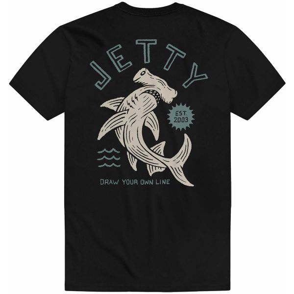 Jetty Hammered Short Sleeve T-Shirt - Black - 2X-Large