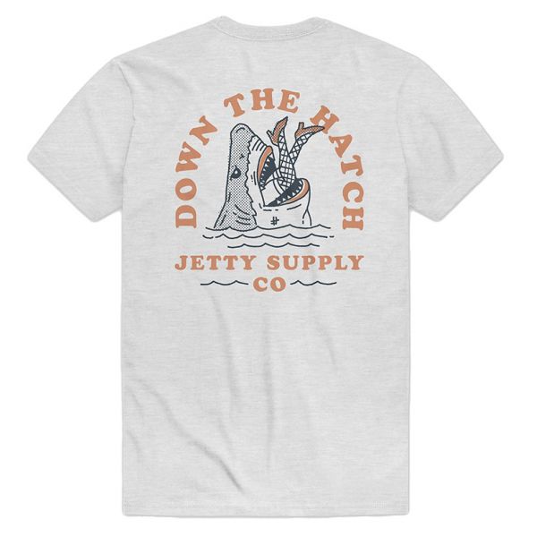 Jetty Hatch Short Sleeve T-Shirt - Ash - Large