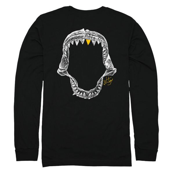 Jetty Jaws Long Sleeve Shirt - Black - 2X-Large