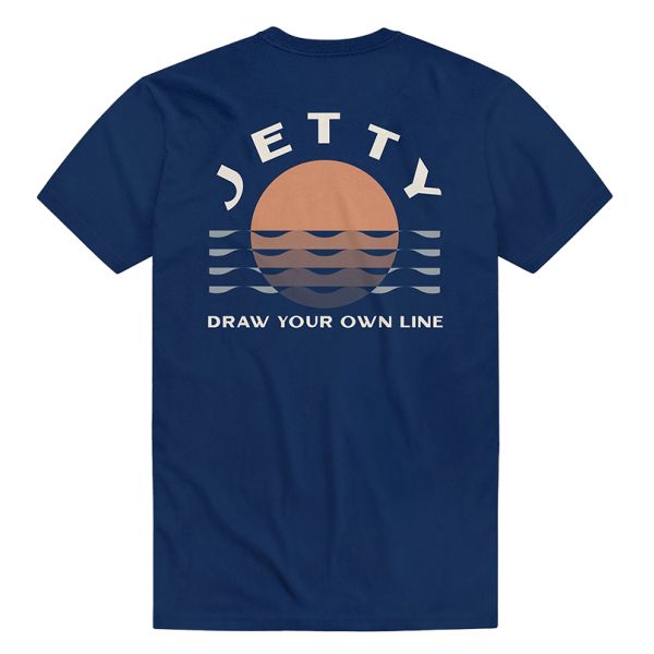 Jetty Mirage Short Sleeve T-Shirt - Blue - Large