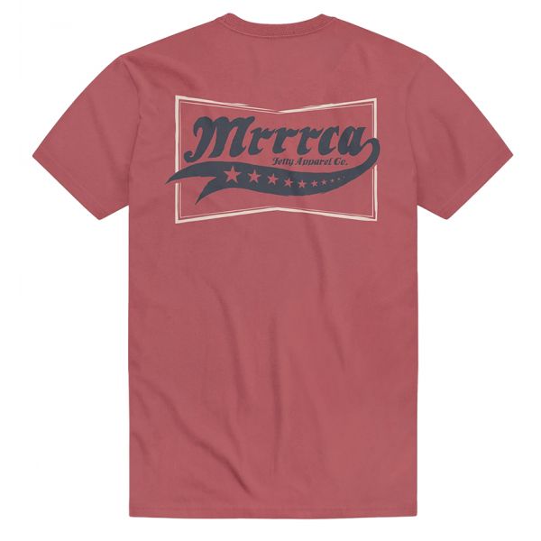 Jetty Mrrrca Short Sleeve T-Shirt - Salmon - Large