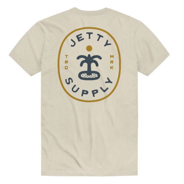 Jetty Oasis Short Sleeve T-Shirt - Sand -Large