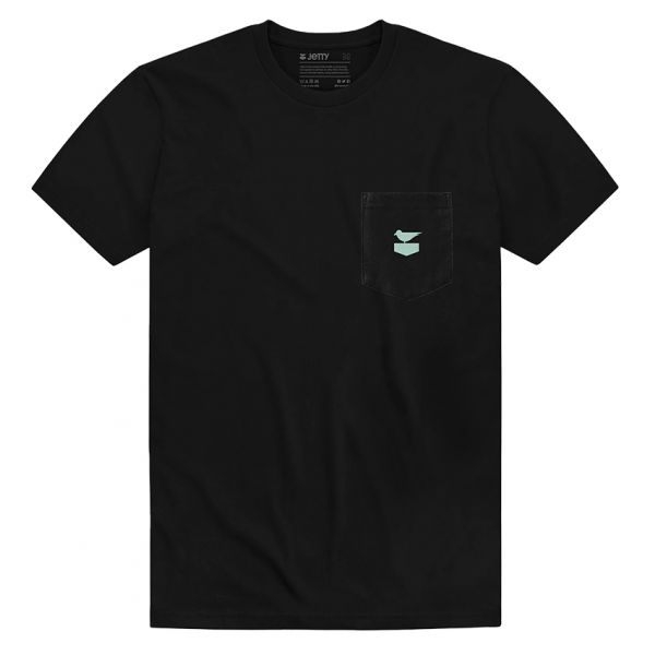 Jetty Otis Short Sleeve Pocket T-Shirt - Black - Medium