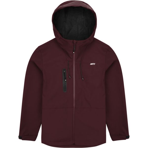 Jetty Oyster Shell Jacket - Oxblood Black - Large