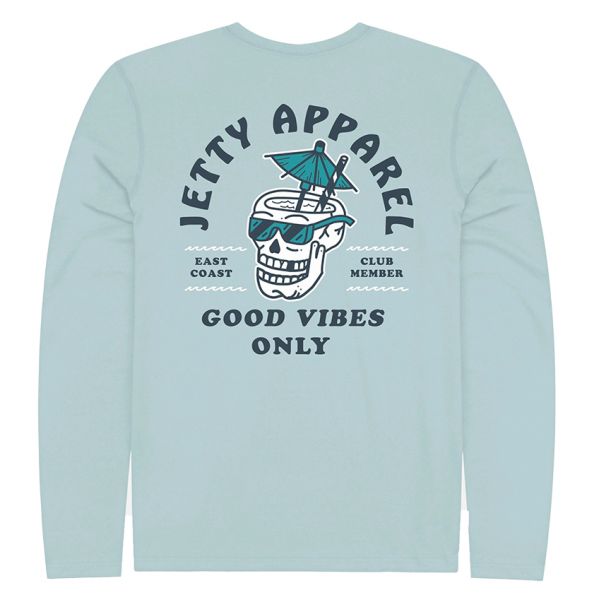 Jetty Painkiller UV Long Sleeve T-Shirt - Light Blue - 2X-Large