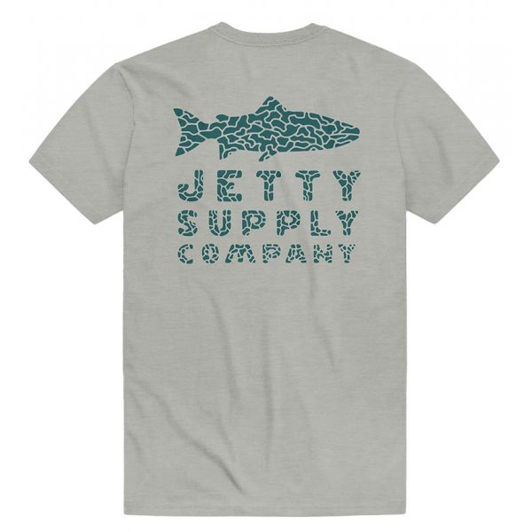 Jetty Reefraction Short Sleeve T-Shirt - Heather Stone - 2X-Large