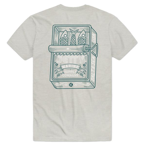 Jetty Sardines Short Sleeve T-Shirt - Grey