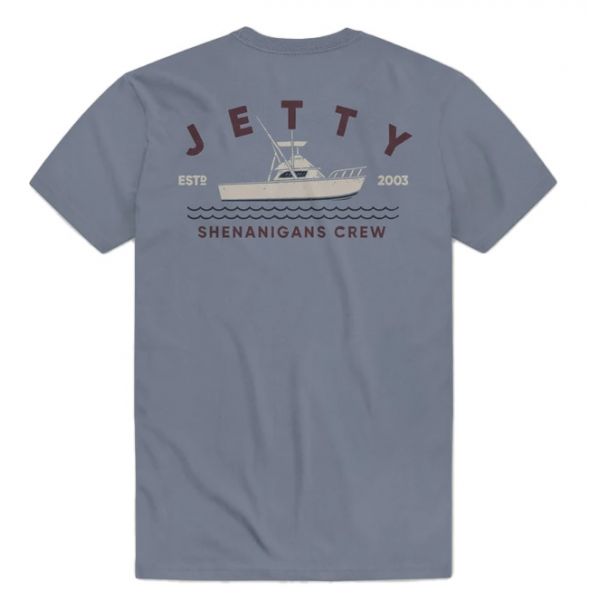 Jetty Shenanigans Short Sleeve T-Shirt - Fog - 2X-Large