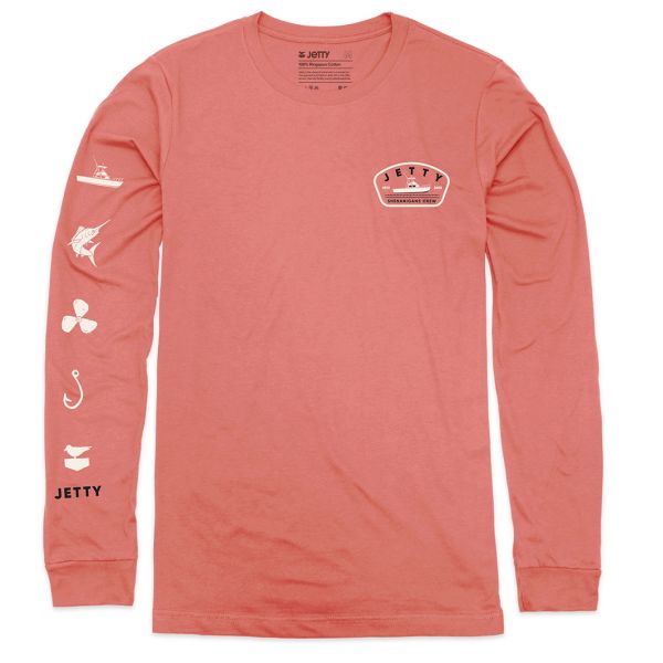 Jetty Shenanigans UV Solar Long Sleeve Shirt - Salmon - 2X-Large