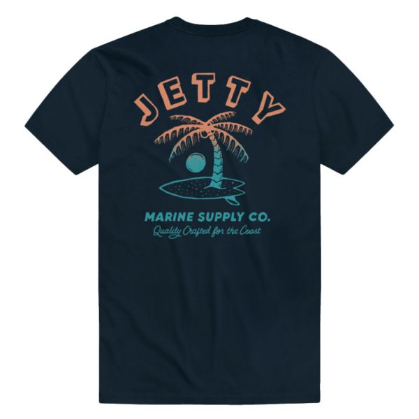 Jetty Stringer Short Sleeve T-Shirt - Navy - 2X-Large