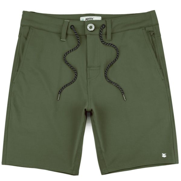 Jetty Traverse Utility Short - Military Green